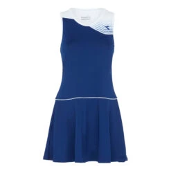 Diadora Court Kleid Damen - Dunkelblau, Weiß
