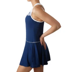 Diadora Court Kleid Damen - Dunkelblau, Weiß -Tennis-Peters 00095000 21