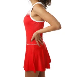 Diadora Court Kleid Damen - Rot, Weiß -Tennis-Peters 00096000 21