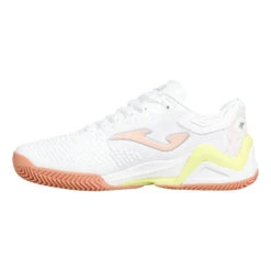 JOMA ACE Sandplatzschuh Damen - Weiß, Apricot -Tennis-Peters 00117000 0 3