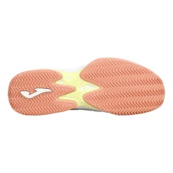 JOMA ACE Sandplatzschuh Damen - Weiß, Apricot -Tennis-Peters 00117000 0 5