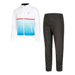 Australian Tuta Smash Trainingsanzug Herren - Weiß, Blau -Tennis-Peters 00154000 000