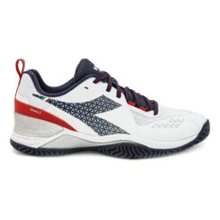 Diadora Blushield Torneo 2 Allcourtschuh Herren - Weiß, Dunkelblau -Tennis-Peters 00295000 0 1