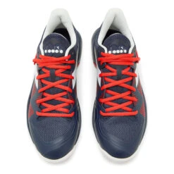 Diadora B.Icon 2 Allcourtschuh Herren - Dunkelblau, Rot -Tennis-Peters 00300000 0 4