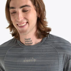 Diadora Be One Fit T-Shirt Herren - Grau -Tennis-Peters 00403000 16