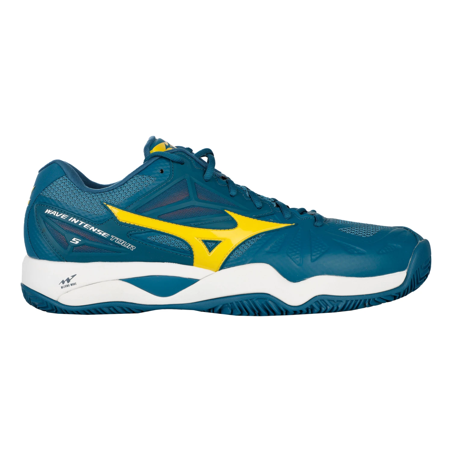 Mizuno Wave Intense Tour 5 Sandplatzschuh Herren - Petrol, Gelb 4 Mizuno Wave Intense Tour 5 Sandplatzschuh Herren - Petrol, Gelb – Bild 4