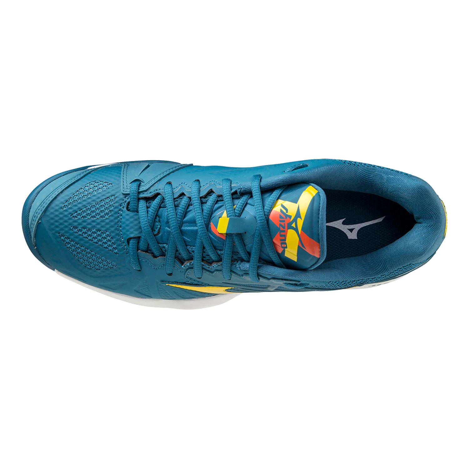 Mizuno Wave Intense Tour 5 Sandplatzschuh Herren - Petrol, Gelb 3 Mizuno Wave Intense Tour 5 Sandplatzschuh Herren - Petrol, Gelb – Bild 3