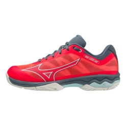 Mizuno Wave Exceed Light Allcourtschuh Damen - Koralle, Blau -Tennis-Peters 00768000 0 3