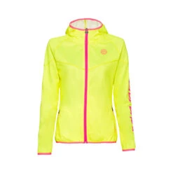 BIDI BADU Grace Tech Trainingsjacke Mädchen - Neongelb, Pink