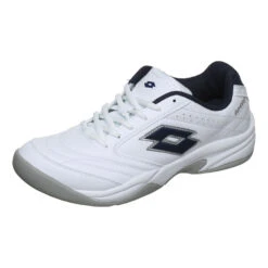 Lotto VIII SI Indoor Teppichschuh Herren - Weiß, Dunkelblau -Tennis-Peters 01224000 0 6