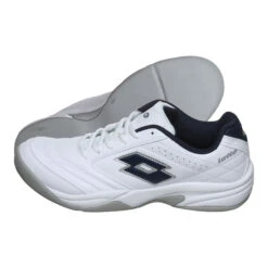 Lotto VIII SI Indoor Teppichschuh Herren - Weiß, Dunkelblau -Tennis-Peters 01224000 0 7