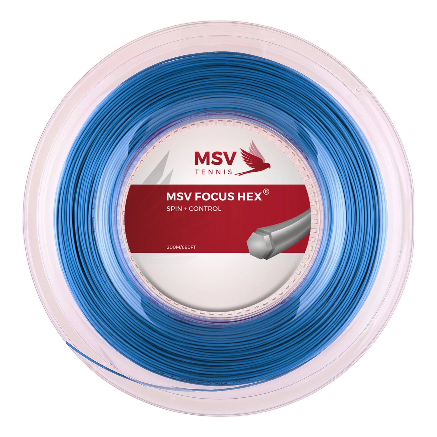 Focus-HEX Saitenrolle 200m - Blau 1 Focus-HEX Saitenrolle 200m - Blau
