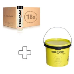 Head Instinct 18x 4er Dose Plus Balleimer, Rund