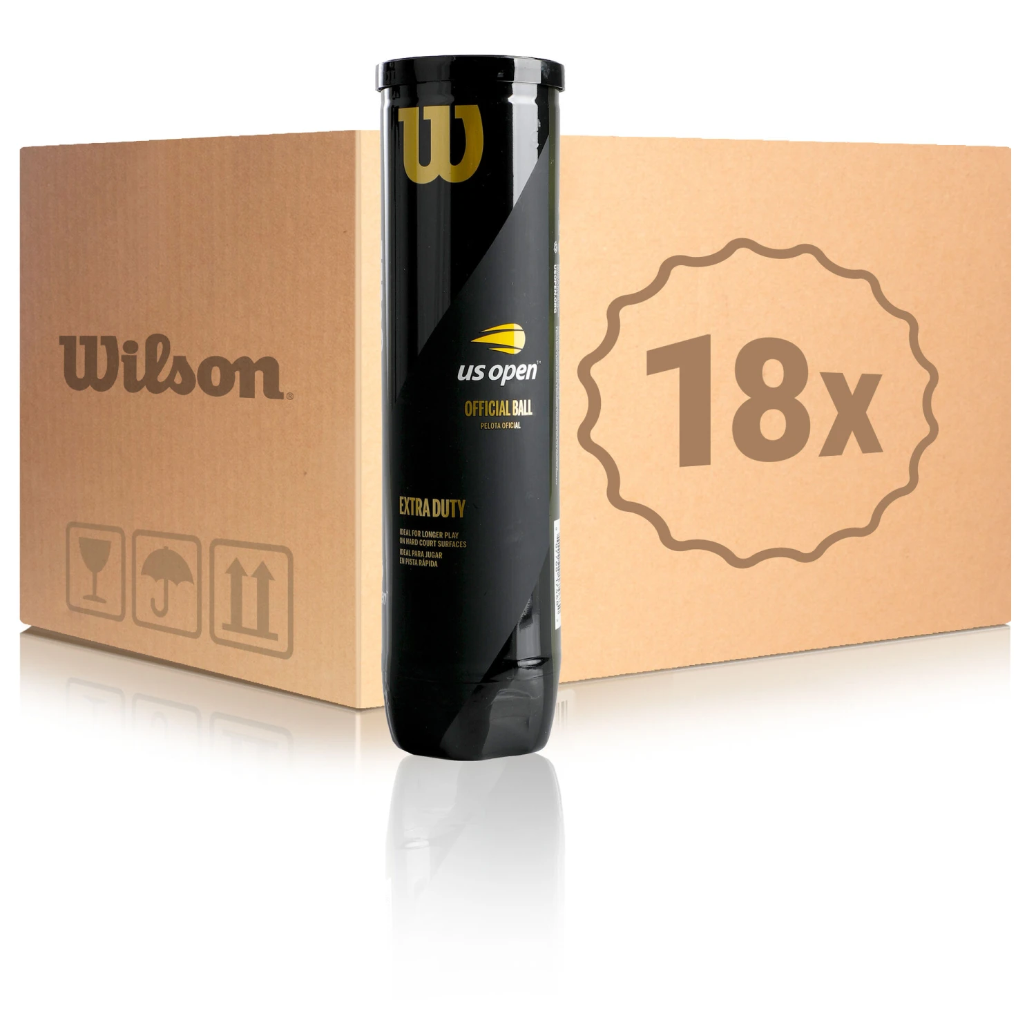 Wilson US Open 18x 4er Dose Im Karton 1 Wilson US Open 18x 4er Dose Im Karton