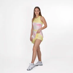 BIDI BADU Zahai Tech 2in1 Kleid Damen - Gelb, Rosa -Tennis-Peters 01786000 15