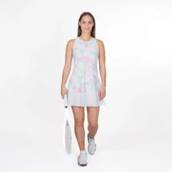 BIDI BADU Zahai Tech 2in1 Kleid Damen - Weiß, Rosa