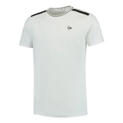 Dunlop Crew T-Shirt Herren - Weiß, Schwarz