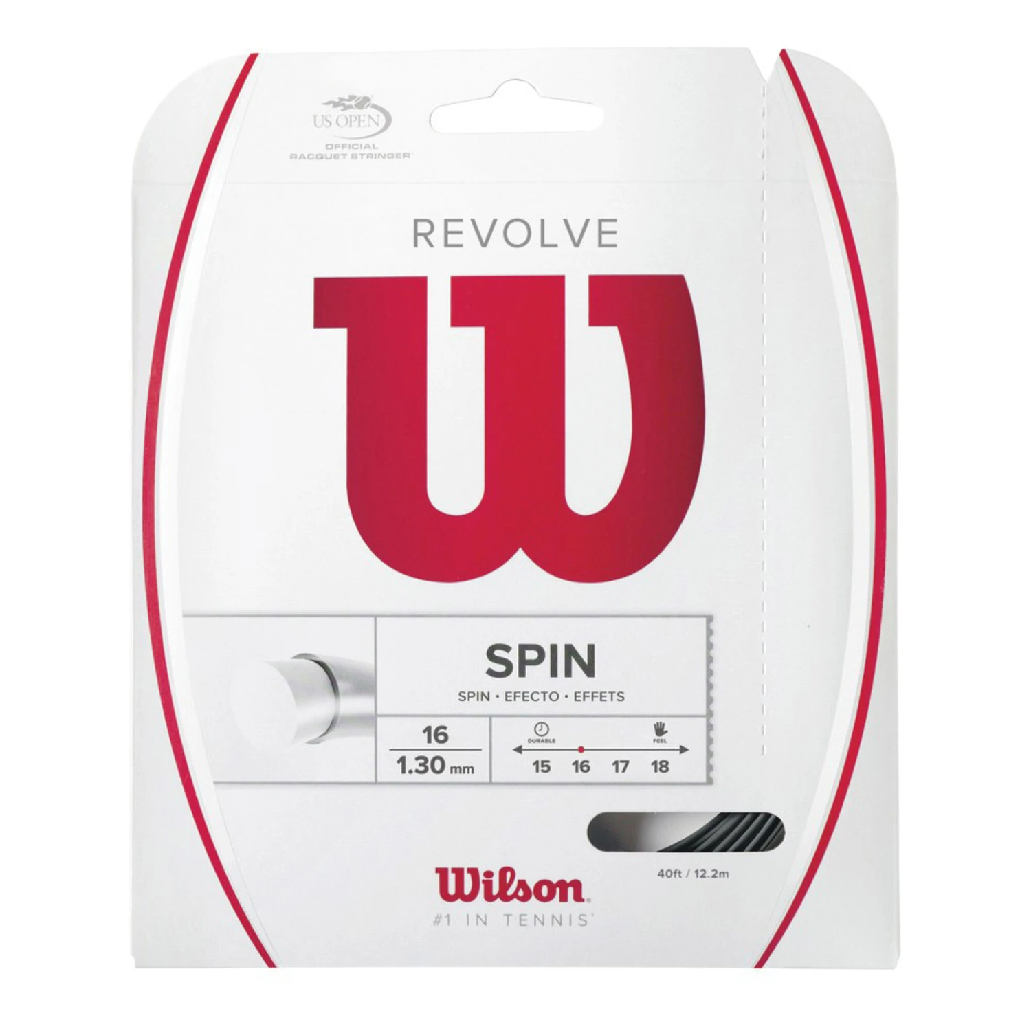 Wilson Revolve Saitenset 12,2m - Schwarz 1 Wilson Revolve Saitenset 12,2m - Schwarz
