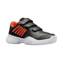 K-Swiss Express Strap Omni Allcourtschuh Kinder - Schwarz, Orange -Tennis-Peters 02124000 000