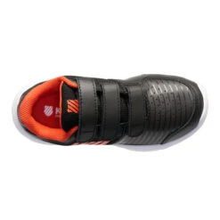 K-Swiss Express Strap Omni Allcourtschuh Kinder - Schwarz, Orange -Tennis-Peters 02124000 0 4