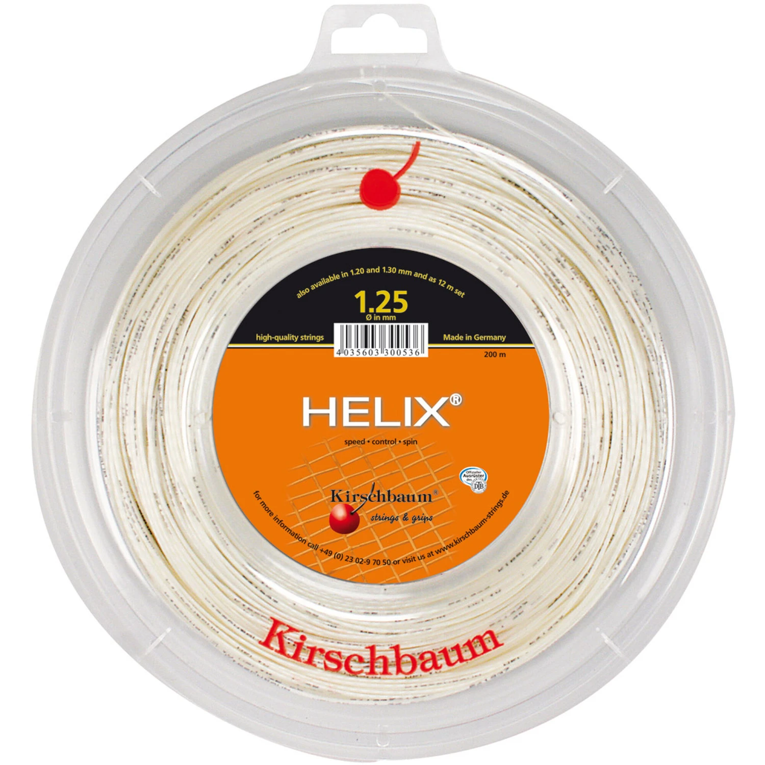 Helix Saitenrolle 200m - Weiß 2 Helix Saitenrolle 200m - Weiß – Bild 2