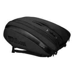 Wilson Federer DNA Schlägertasche 12er - Schwarz, Schwarz Matt -Tennis-Peters 0217200000 0 2