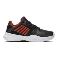 K-Swiss Court Express Teppichschuh Kinder - Schwarz, Orange -Tennis-Peters 02177000 0 1