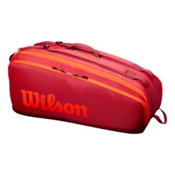 Wilson Tour Schlägertasche 12er - Dunkelrot, Orange -Tennis-Peters 0221100000 0 1