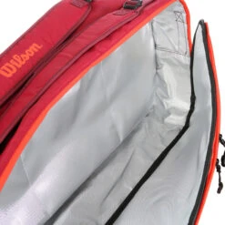 Wilson Tour Schlägertasche 12er - Dunkelrot, Orange -Tennis-Peters 0221100000 16