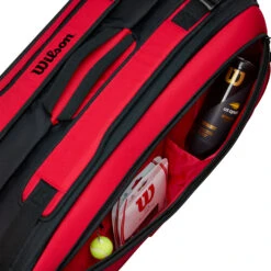 Wilson Clash Super Tour Schlägertasche 9er - Rot -Tennis-Peters 0227600000 14