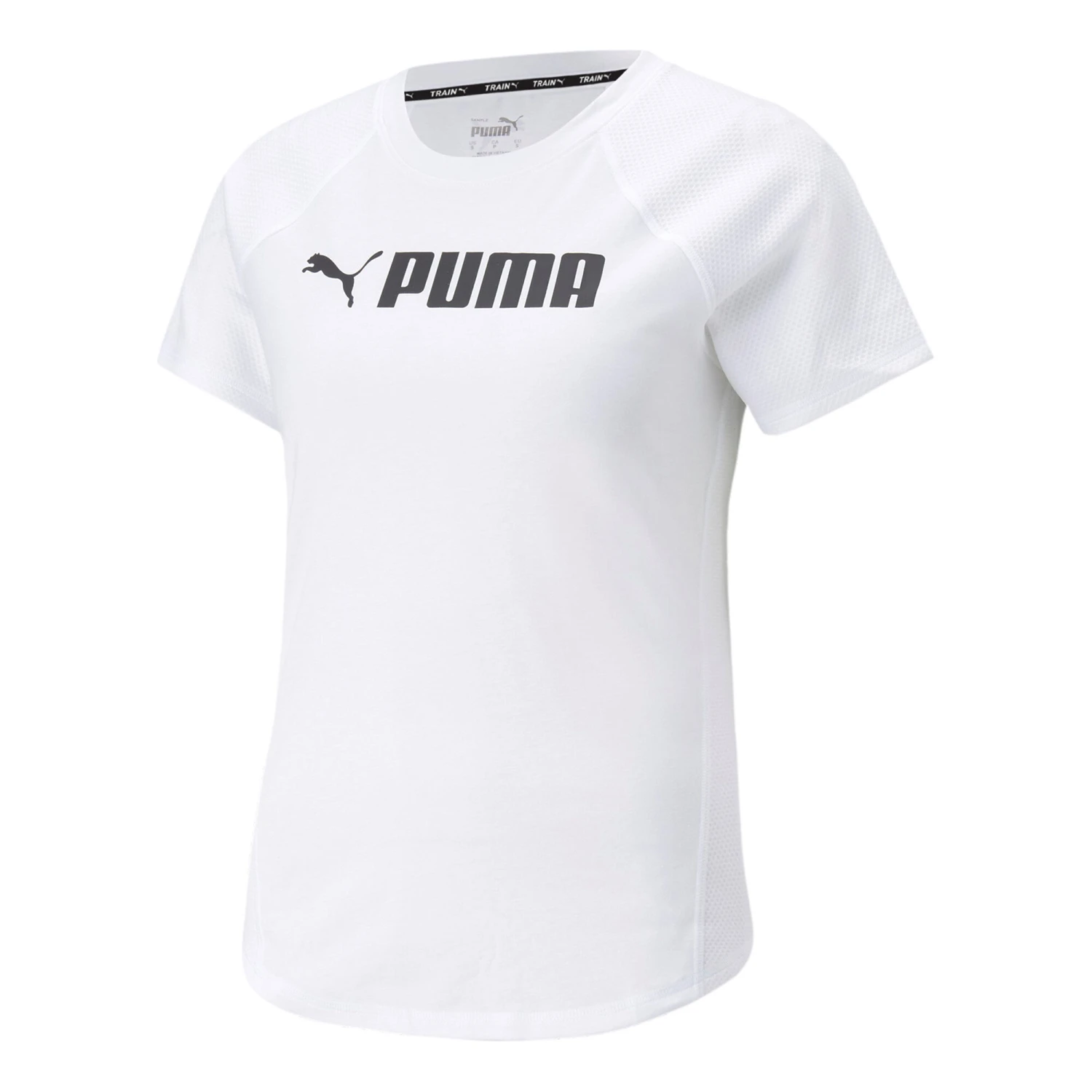 Puma Fit Logo T-Shirt Damen - Weiß, Schwarz 2 Puma Fit Logo T-Shirt Damen - Weiß, Schwarz – Bild 2