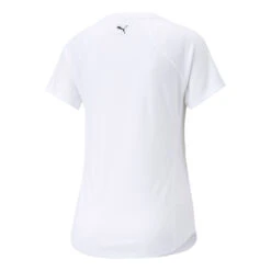 Puma Fit Logo T-Shirt Damen - Weiß, Schwarz