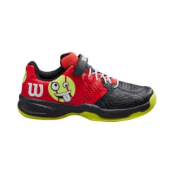 Wilson Kaos Allcourtschuh Kinder - Schwarz, Rot