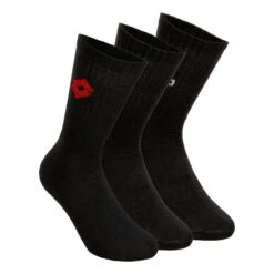 Lotto Tennissocken 3er Pack - Schwarz -Tennis-Peters 03629000 000 1