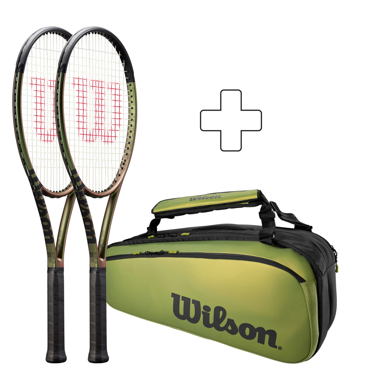 Wilson 2x Blade 98 16X19 V8 Plus Schlägertasche 1 Wilson 2x Blade 98 16X19 V8 Plus Schlägertasche