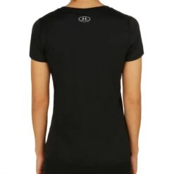 Under Armour Tech Solid T-Shirt Damen - Schwarz, Silber -Tennis-Peters 03833000 0 2 1