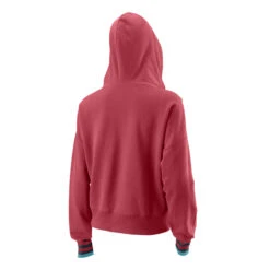 Wilson Script Eco Hoody Damen - Rot, Blau