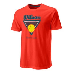Wilson Club Tech T-Shirt Herren - Orange, Mehrfarbig