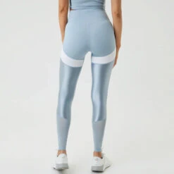 BJØRN BORG Borg High Waist Swipe Tight Damen - Blau -Tennis-Peters 05421000 14