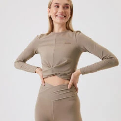 BJØRN BORG Borg Cross Longsleeve Damen - Beige -Tennis-Peters 05474000 15