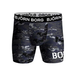 BJØRN BORG Performance Boxer Short 1er Pack Herren - Schwarz, Grau -Tennis-Peters 05516000 000