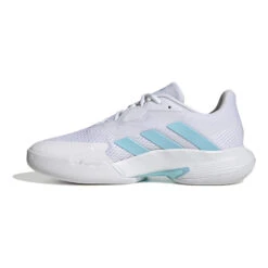 ADIDAS CourtJam Control Teppichschuh Damen - Weiß, Türkis -Tennis-Peters 05588000 0 3