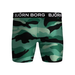 BJØRN BORG Performance Boxer Short 2er Pack Herren - Grün, Schwarz -Tennis-Peters 05592000 11