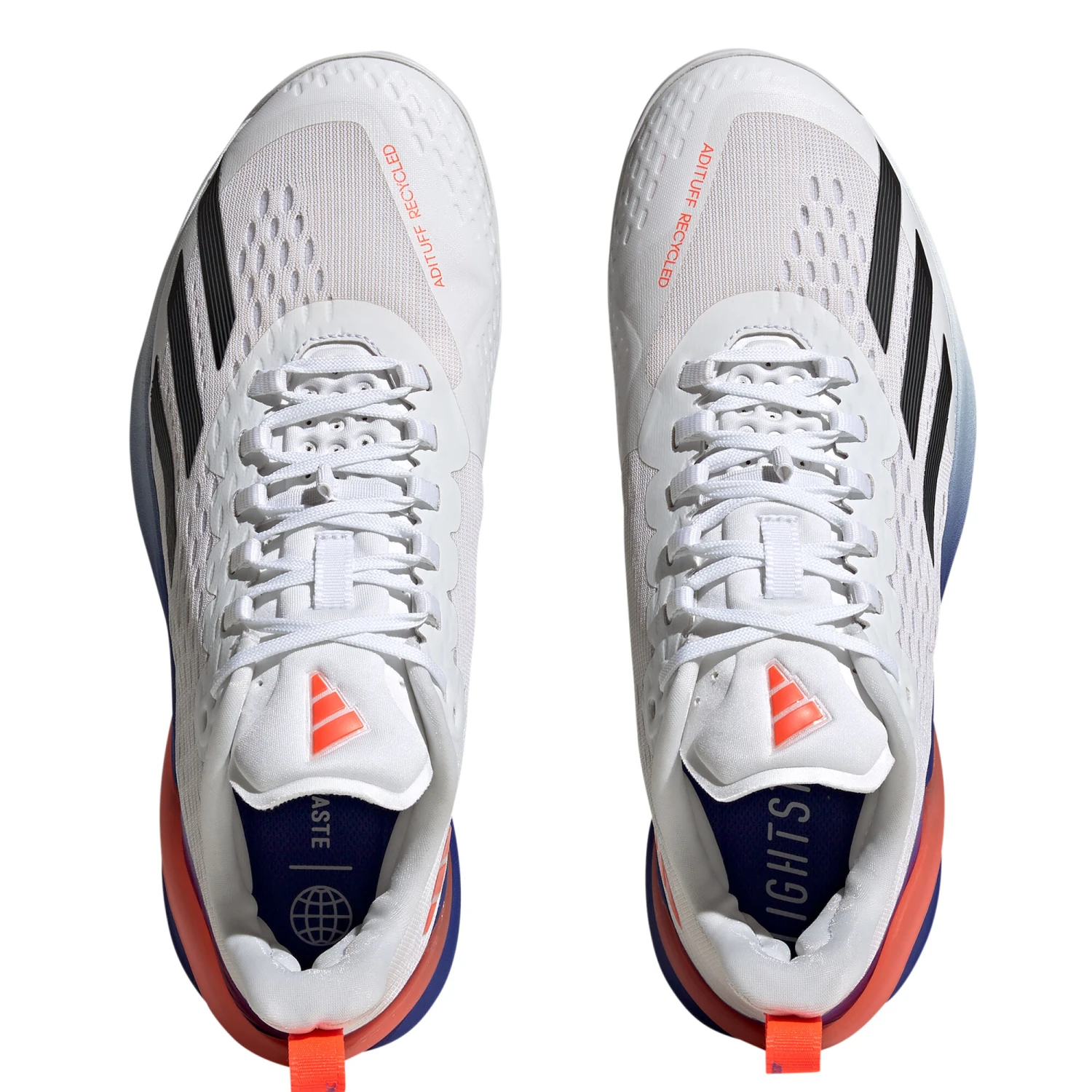 ADIDAS Adizero Cybersonic Allcourtschuh Herren - Weiß, Blau 2 ADIDAS Adizero Cybersonic Allcourtschuh Herren - Weiß, Blau – Bild 2