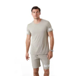 BJØRN BORG T-Shirt Herren - Beige -Tennis-Peters 05618000 13
