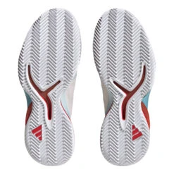 ADIDAS Adizero Cybersonic Sandplatzschuh Damen - Weiß, Orange -Tennis-Peters 05754000 0 5