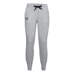 Under Armour Rival Trainingshose Damen - Hellgrau, Schwarz