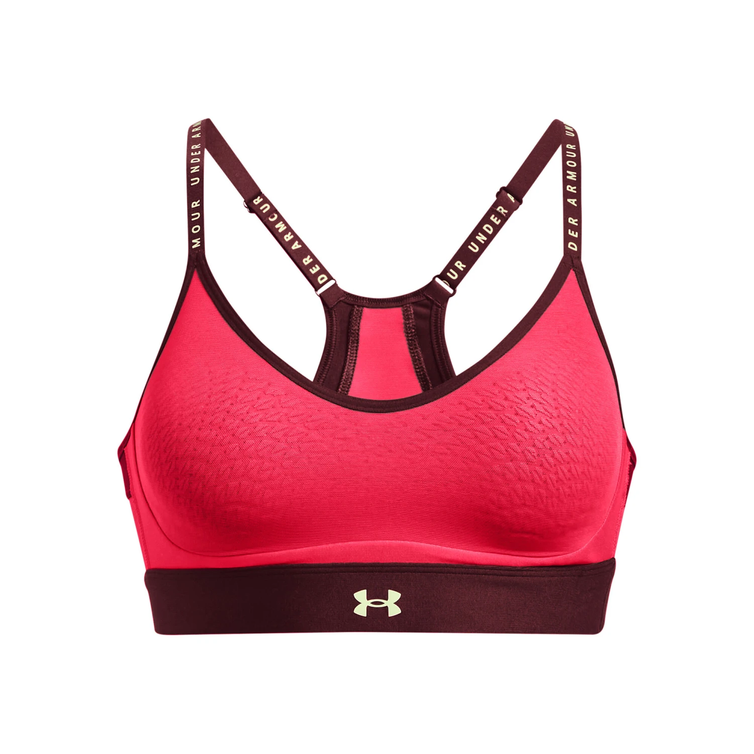 Under Armour Infinity Low Sport-BH Damen - Hellrot, Dunkelrot 2 Under Armour Infinity Low Sport-BH Damen - Hellrot, Dunkelrot – Bild 2