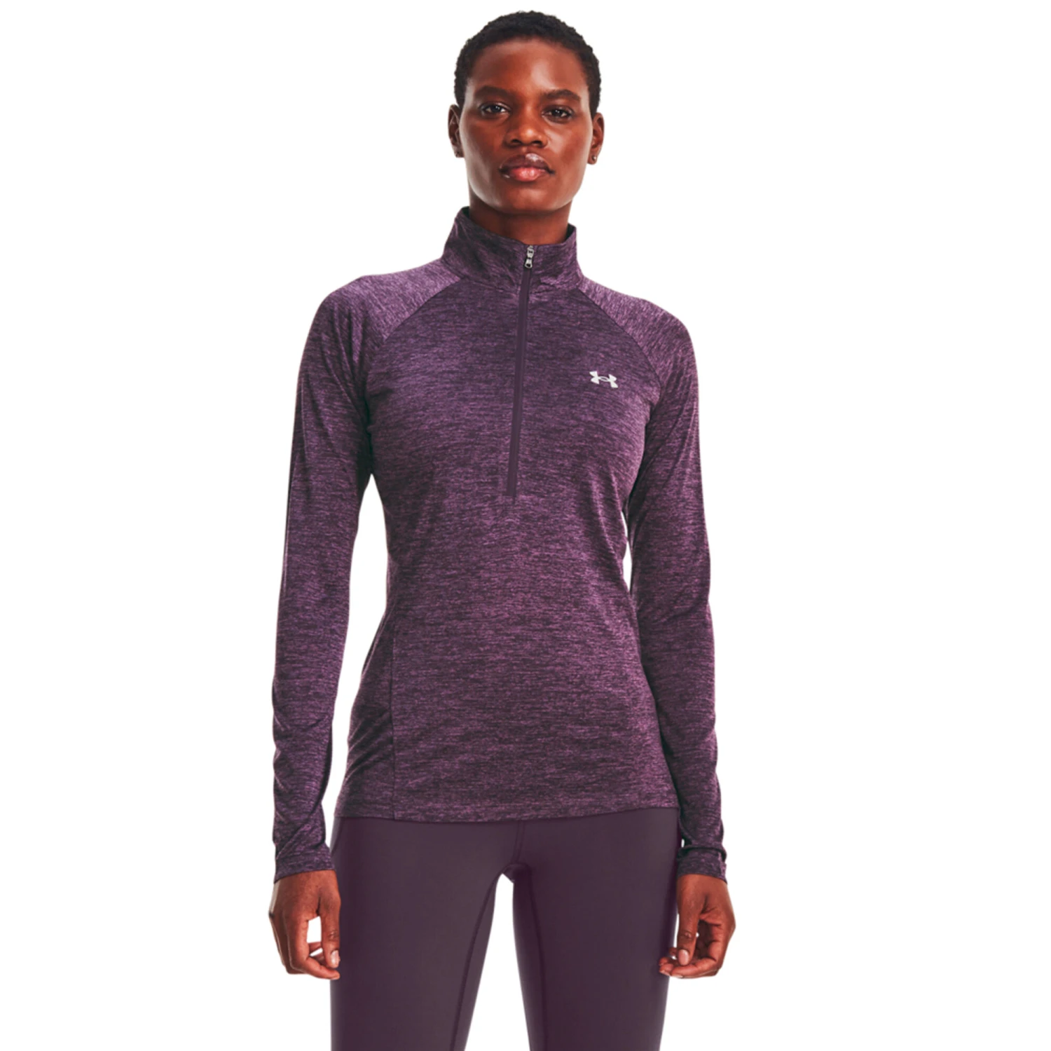 Under Armour Tech Half-Zip Warm Up Twist Longsleeve Damen - Lila 4 Under Armour Tech Half-Zip Warm Up Twist Longsleeve Damen - Lila – Bild 4