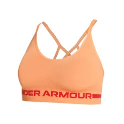 Under Armour Seamless Low Long Sport-BH Damen - Apricot, Rot -Tennis-Peters 08499000 000